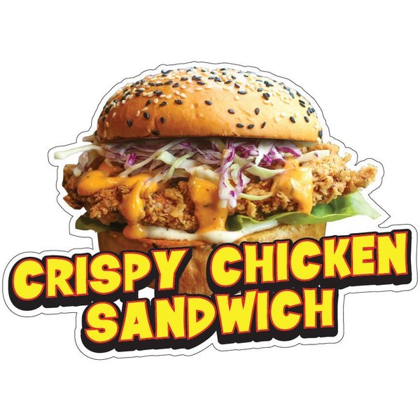 Signmission Chicken Sandwich Concession Stand Food Truck Sticker, 16" x 8", D-DC-16Chicken Sandwich D-DC-16 Crispy Chicken Sandwich19